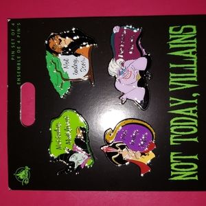 Not Today, Villains Disney 4 Pin Set